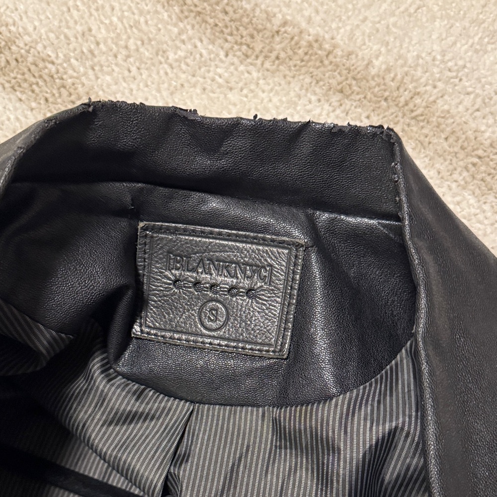 Blank NYC Black Leather Moto Jacket - Picture 4 of 4